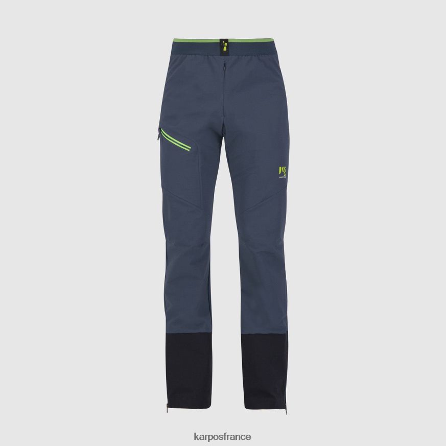Hommes Karpos minuit/clignotement vert pantalon skimo grand mont 28PL68491