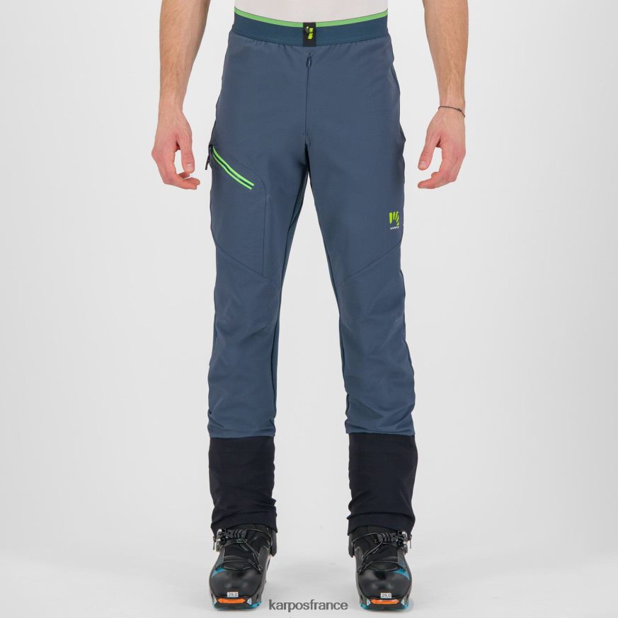 Hommes Karpos minuit/clignotement vert pantalon skimo grand mont 28PL68491