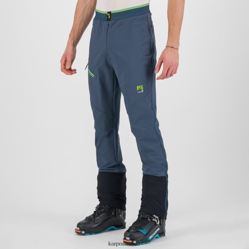 Hommes Karpos minuit/clignotement vert pantalon skimo grand mont 28PL68491