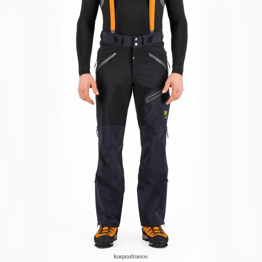 Hommes Karpos noir gris foncé pantalon schiara evo 28PL68459