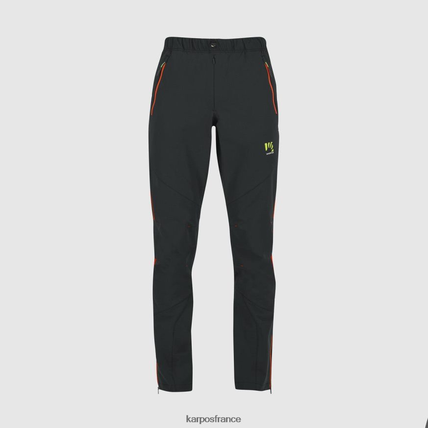 Hommes Karpos noir/orange épicé pantalon cevedale evo 28PL68514