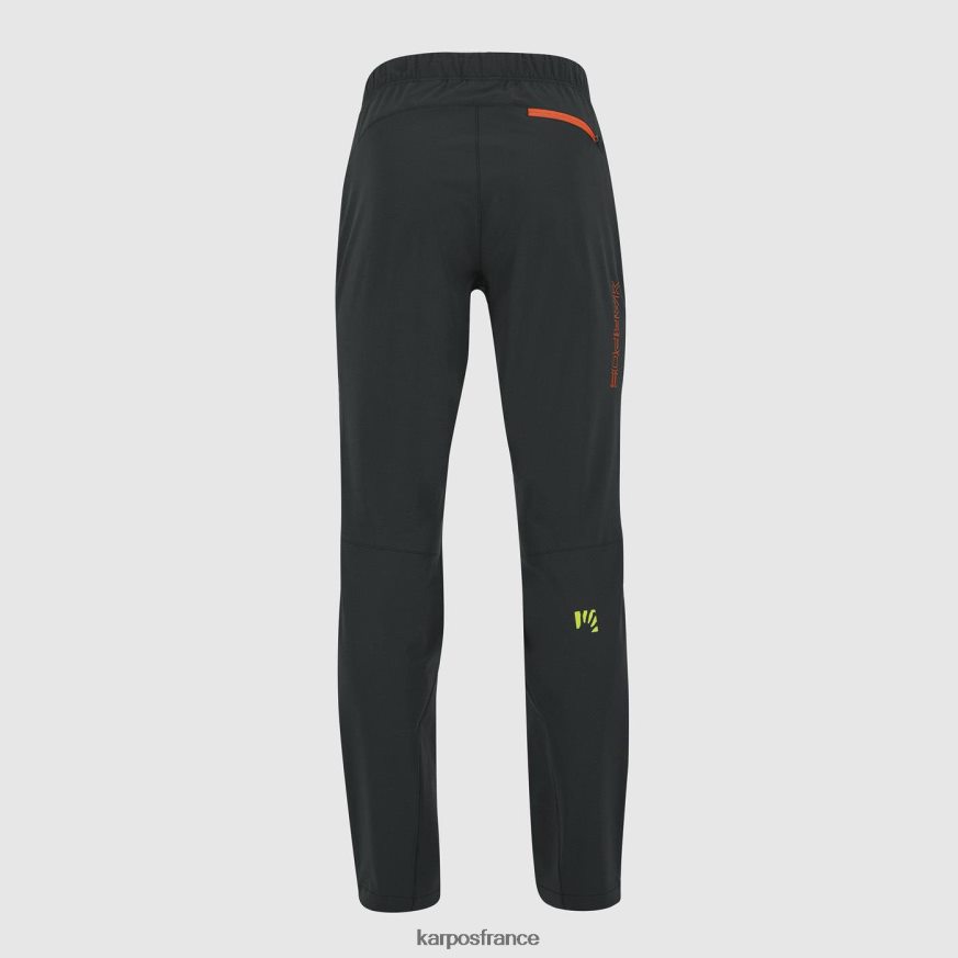 Hommes Karpos noir/orange épicé pantalon cevedale evo 28PL68514