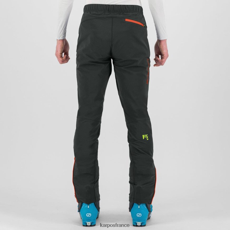 Hommes Karpos noir/orange épicé pantalon cevedale evo 28PL68514
