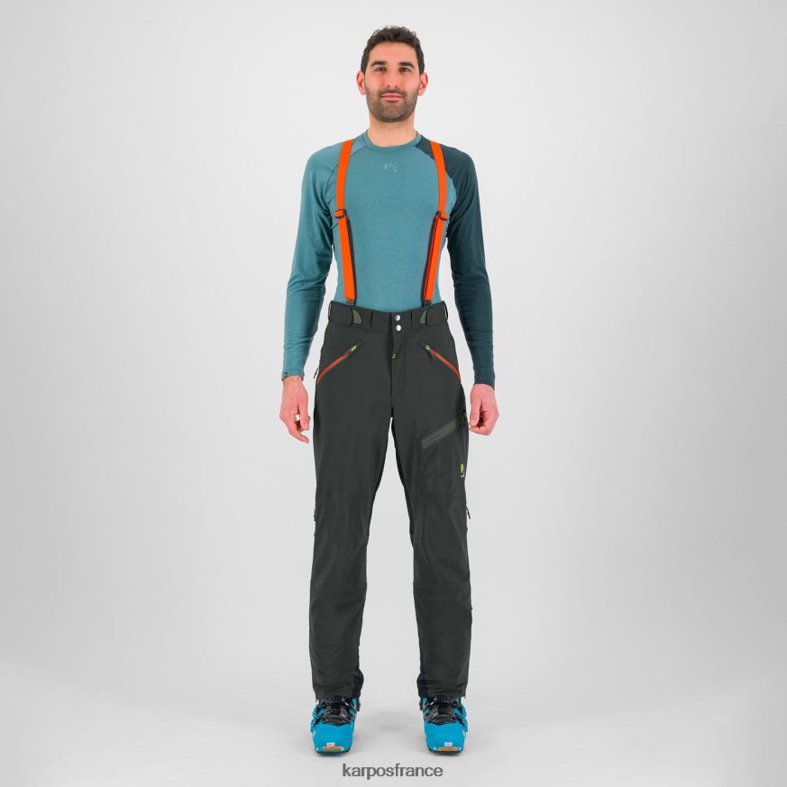 Hommes Karpos noir/orange épicé pantalon schiara evo 28PL68457