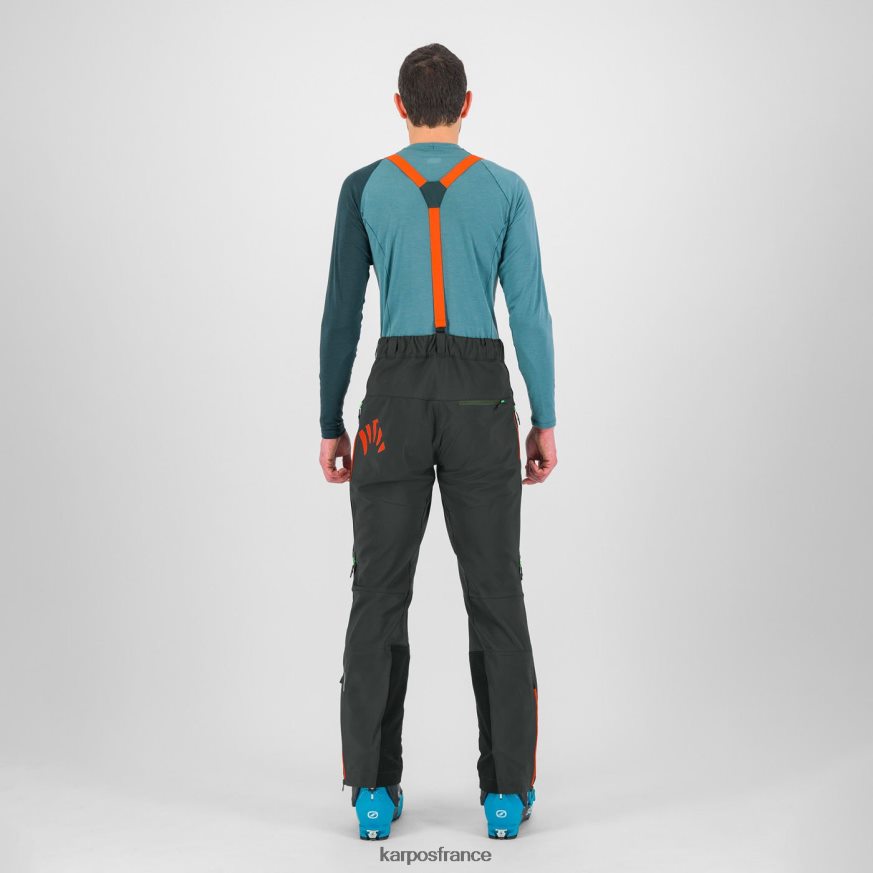 Hommes Karpos noir/orange épicé pantalon schiara evo 28PL68457