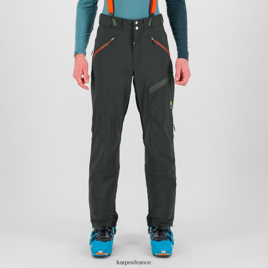 Hommes Karpos noir/orange épicé pantalon schiara evo 28PL68457