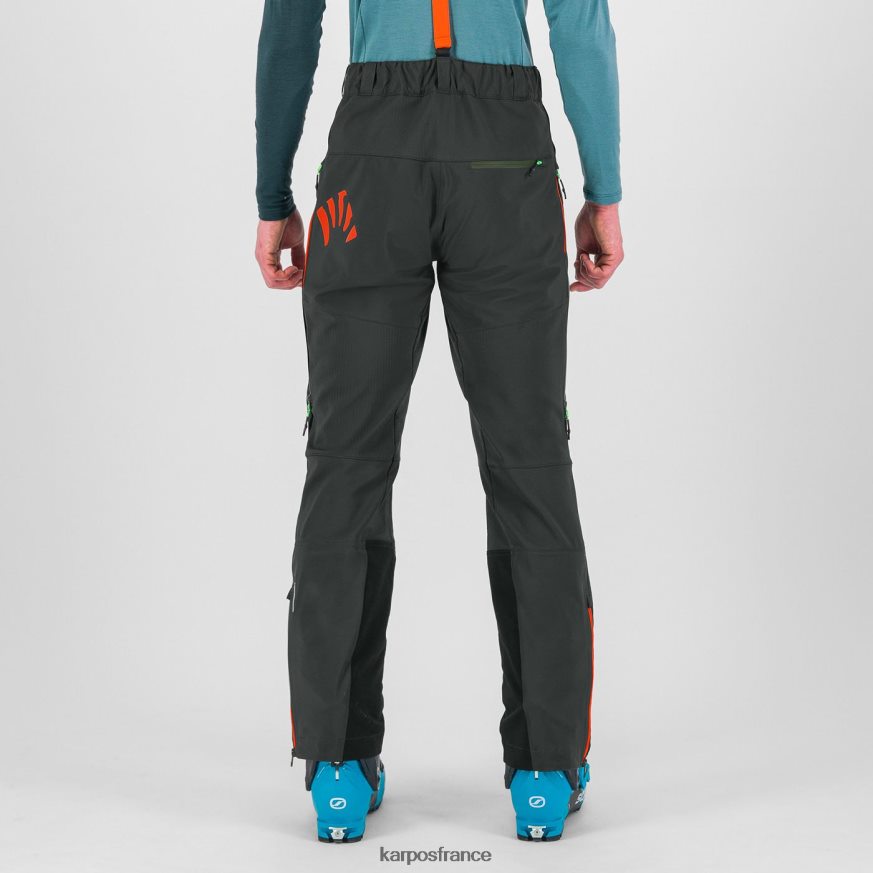 Hommes Karpos noir/orange épicé pantalon schiara evo 28PL68457