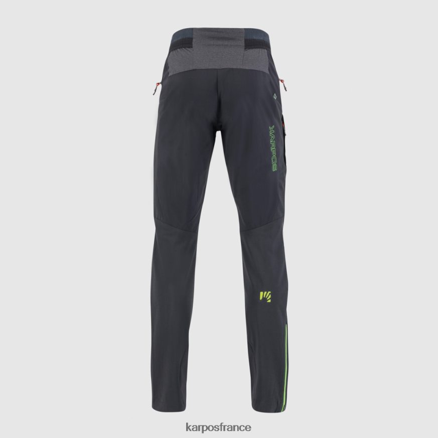 Hommes Karpos noir/vert jasmin pantalon d'escalade k-performance 28PL68502
