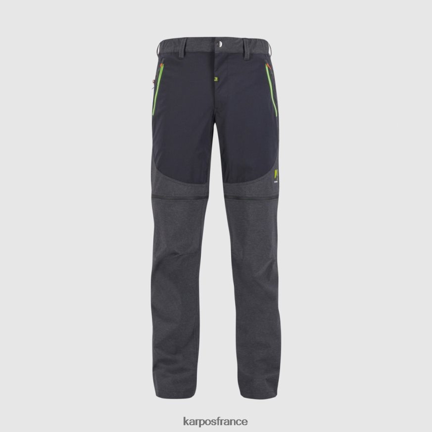 Hommes Karpos noir/vert jasmin pantalon zippé santa croce 28PL68523