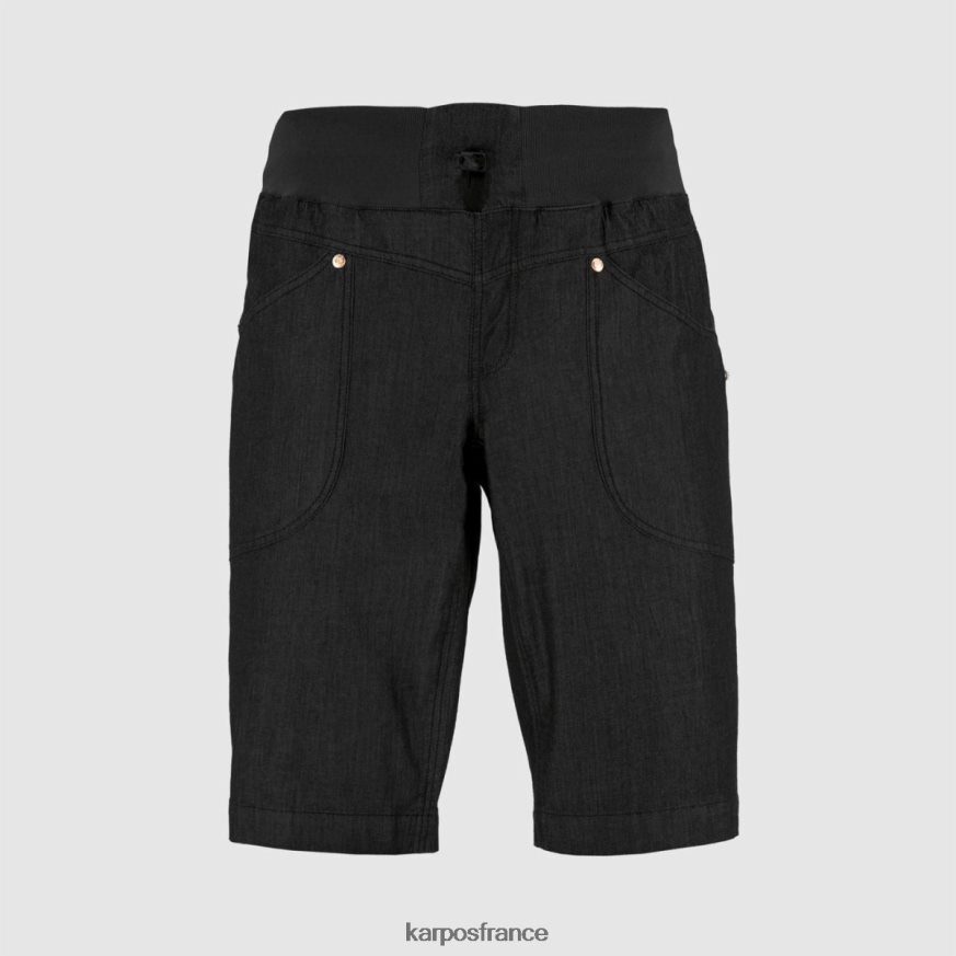 Hommes Karpos noir bermuda en jean léger castegner 28PL68621