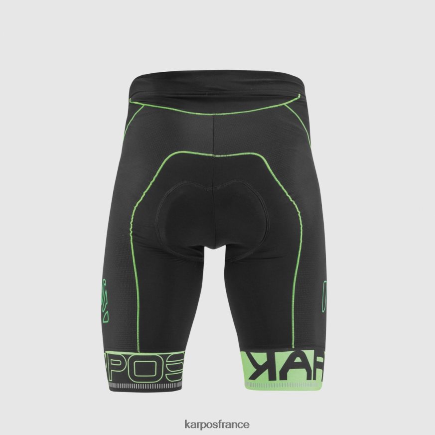 Hommes Karpos noir/vert fluo short verve 28PL68665