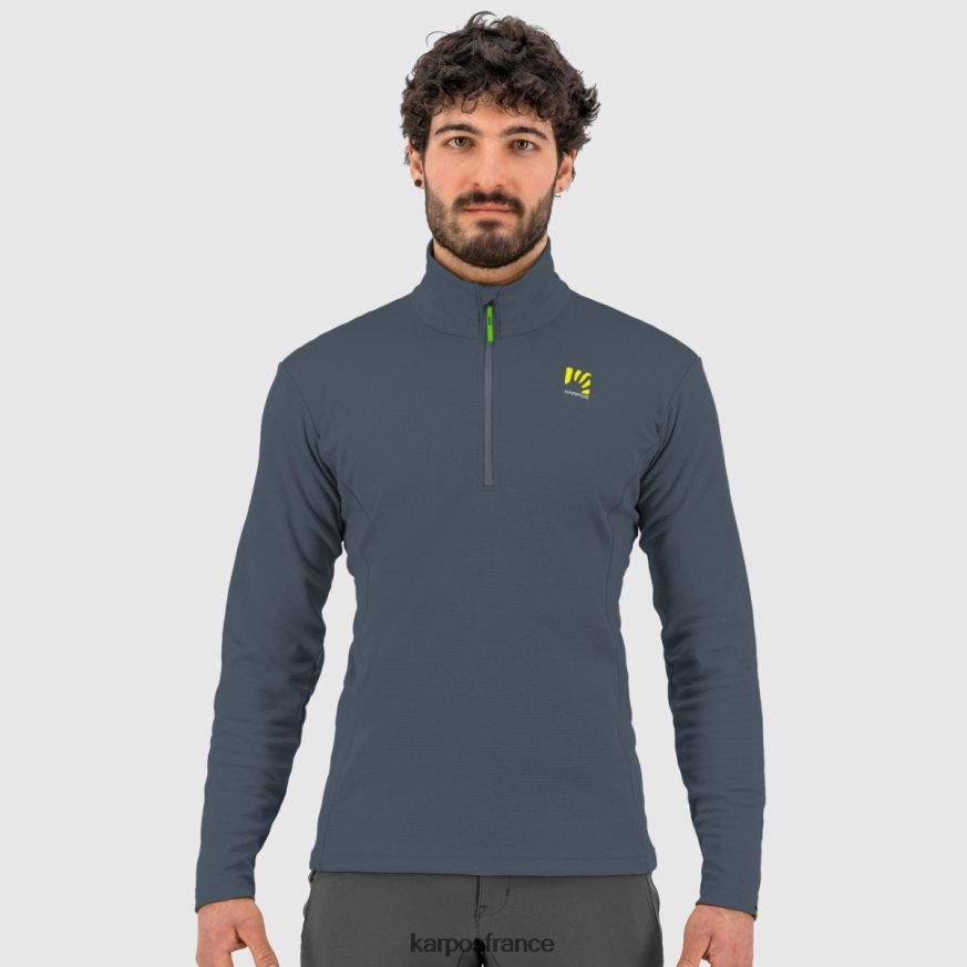 Hommes Karpos ardoise foncée pizzocco demi-zip 28PL68286