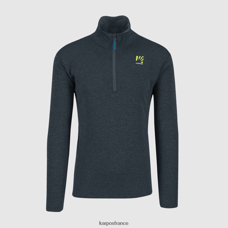 Hommes Karpos ardoise foncée pizzocco demi-zip 28PL68293