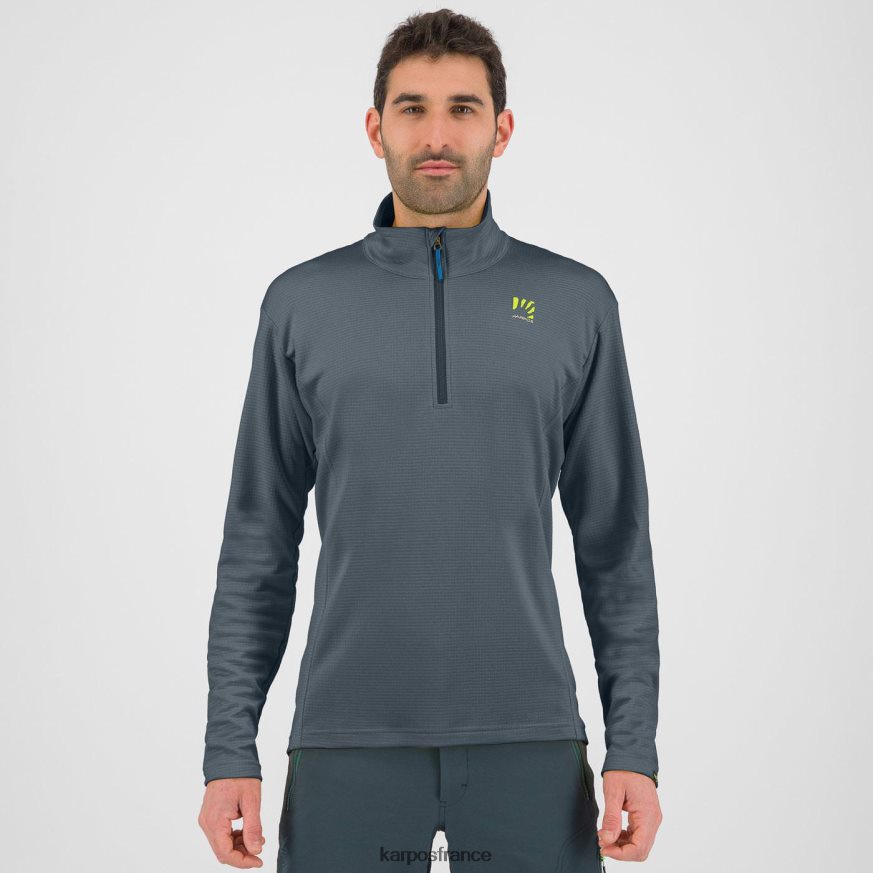 Hommes Karpos ardoise foncée pizzocco demi-zip 28PL68293