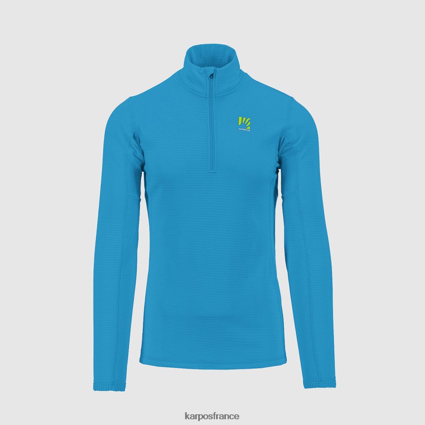 Hommes Karpos bijou bleu croda léger demi-zip 28PL68277
