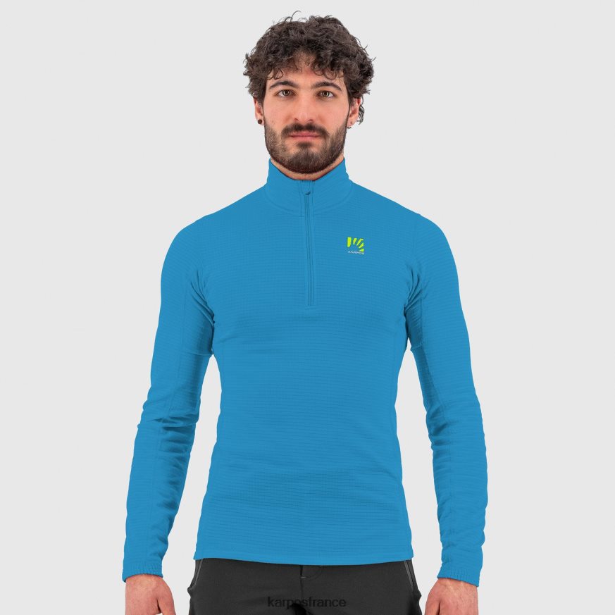 Hommes Karpos bijou bleu croda léger demi-zip 28PL68277