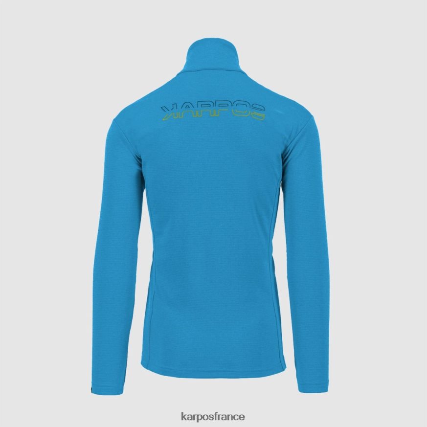 Hommes Karpos bijou bleu pizzocco demi-zip 28PL68285