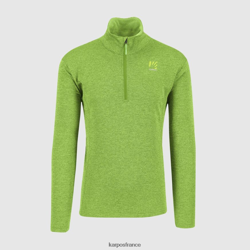Hommes Karpos éclair vert pizzocco demi-zip 28PL68292