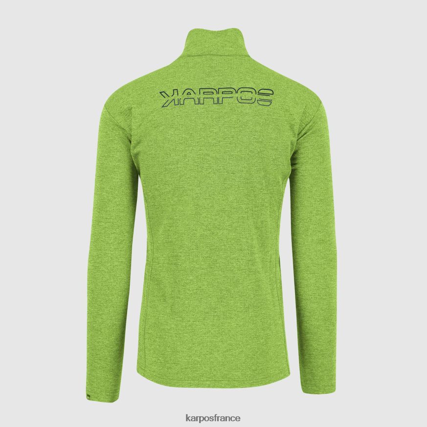 Hommes Karpos éclair vert pizzocco demi-zip 28PL68292