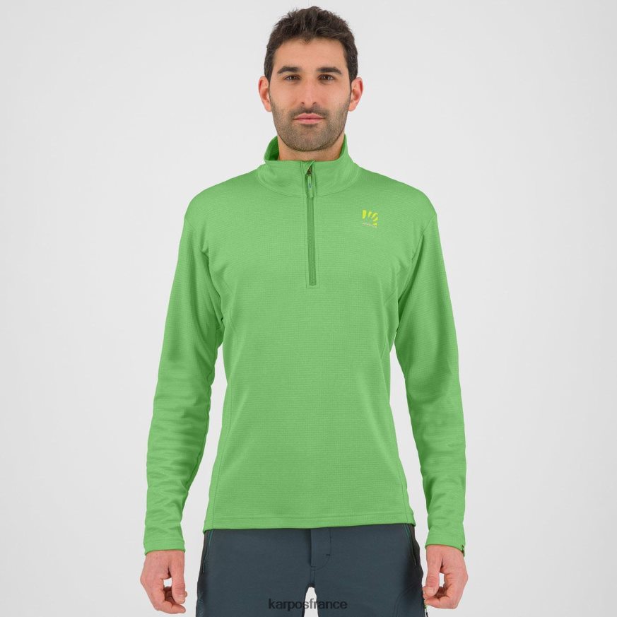 Hommes Karpos éclair vert pizzocco demi-zip 28PL68292