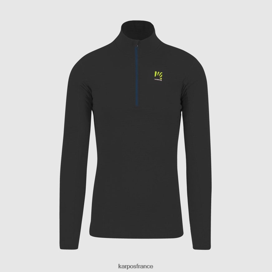 Hommes Karpos noir croda léger demi-zip 28PL68279