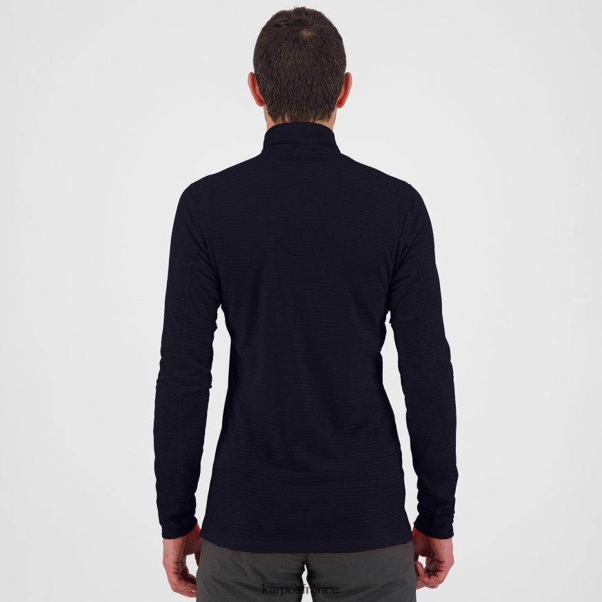 Hommes Karpos noir croda léger demi-zip 28PL68279