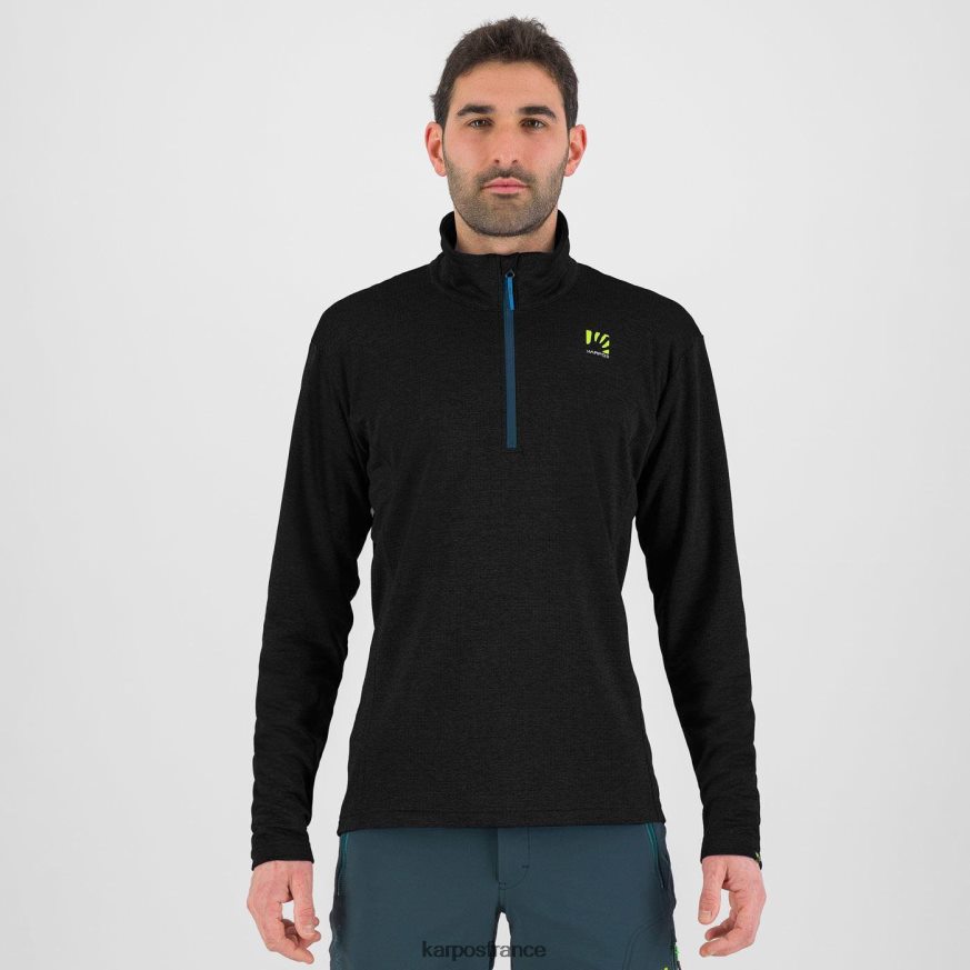 Hommes Karpos noir pizzocco demi-zip 28PL68288
