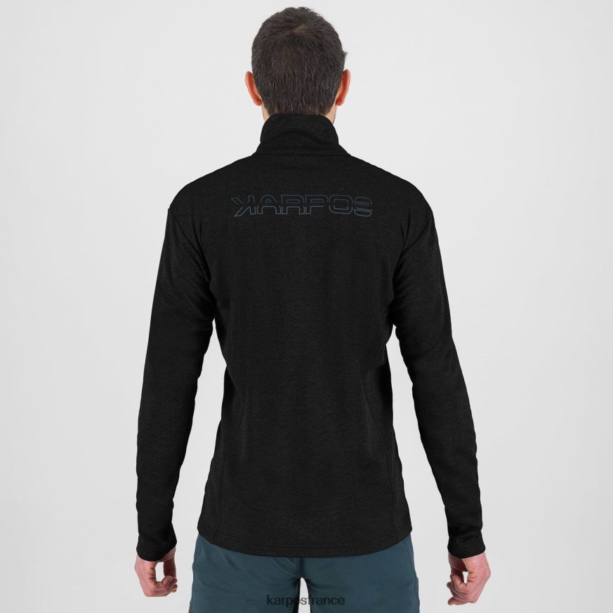 Hommes Karpos noir pizzocco demi-zip 28PL68288