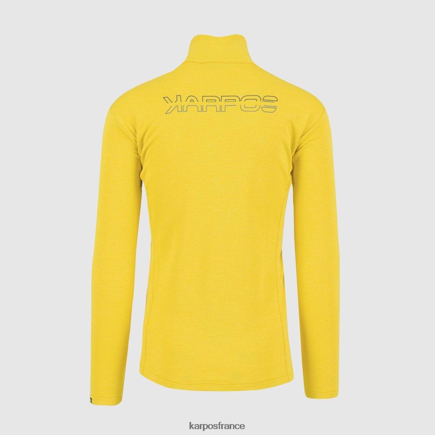 Hommes Karpos soufre pizzocco demi-zip 28PL68294