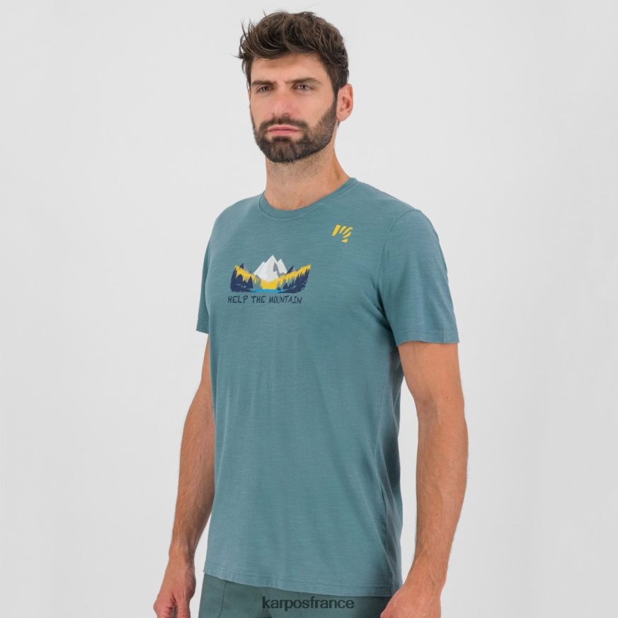 Hommes Karpos Atlantique Nord t-shirt ambrette 28PL68379