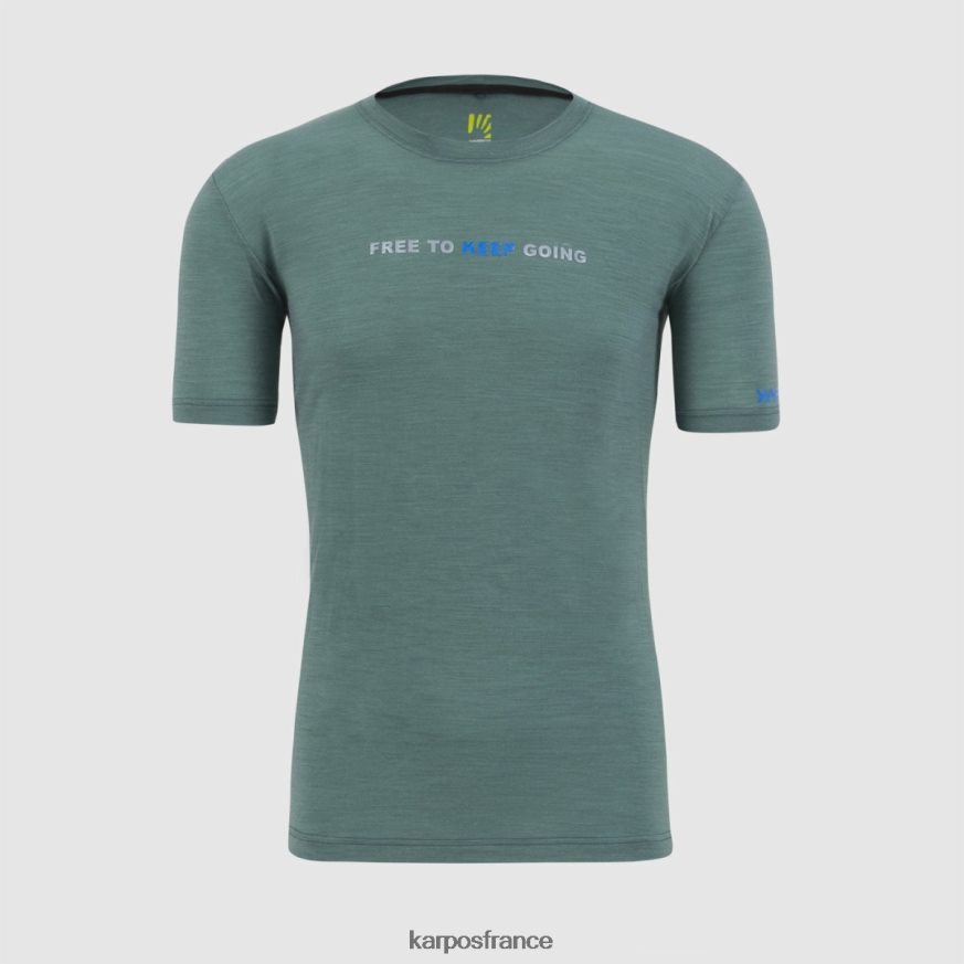 Hommes Karpos Atlantique Nord t-shirt coppolo en mérinos 28PL68329