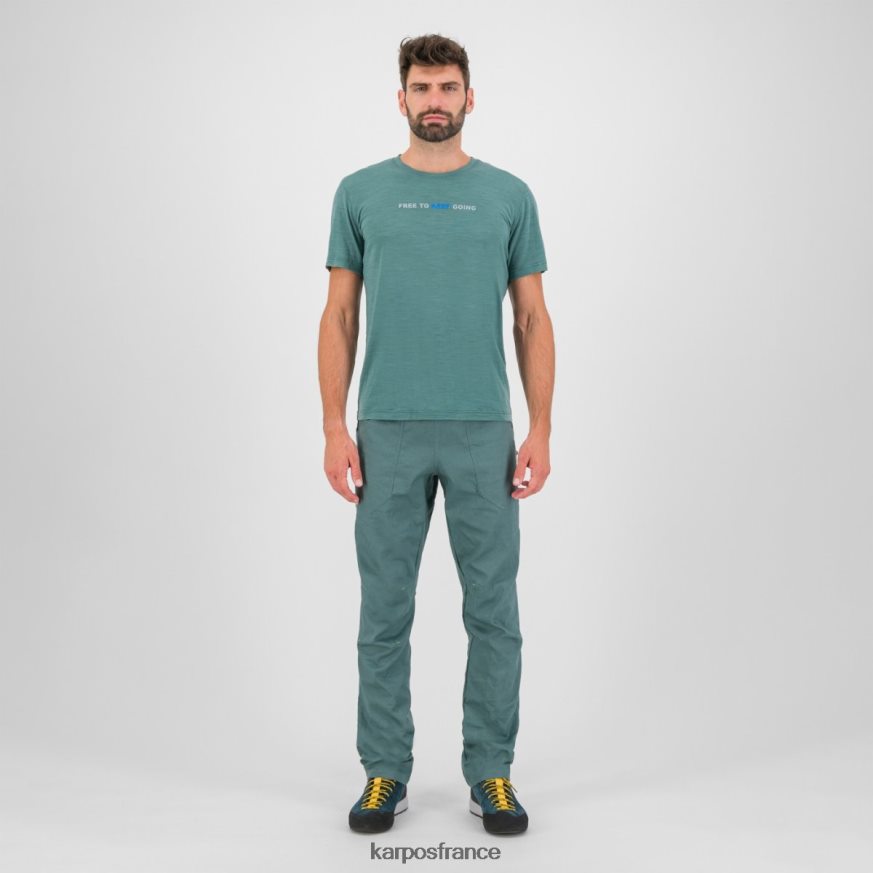 Hommes Karpos Atlantique Nord t-shirt coppolo en mérinos 28PL68329