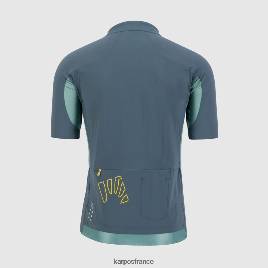 Hommes Karpos ardoise foncée/atlantique nord maillot pralongia evo 28PL68299