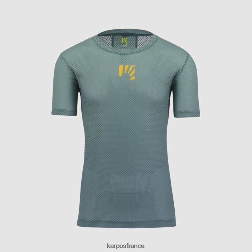 Hommes Karpos ardoise foncée/atlantique nord t-shirt en maille verve 28PL68378