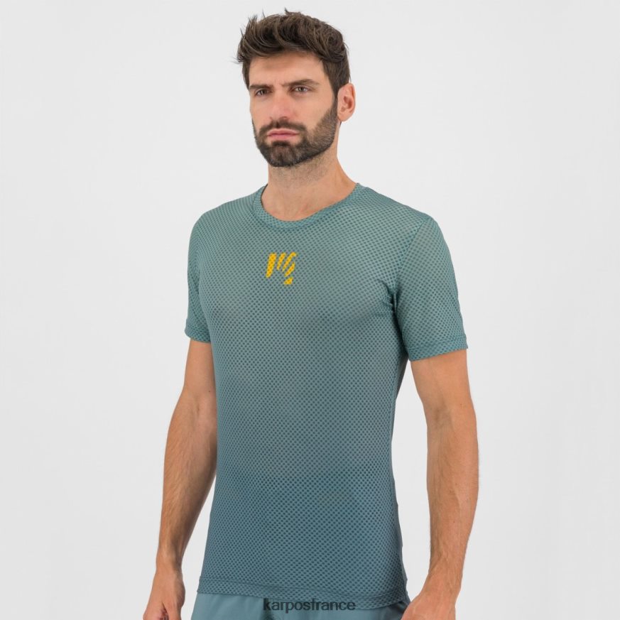 Hommes Karpos ardoise foncée/atlantique nord t-shirt en maille verve 28PL68378