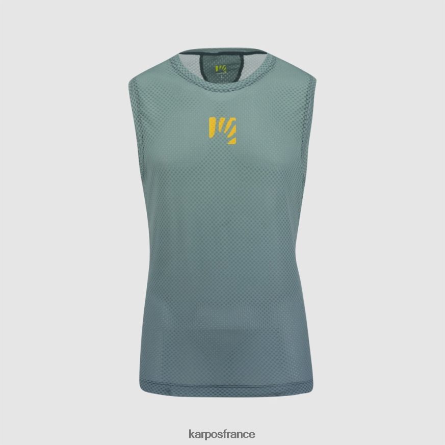 Hommes Karpos ardoise foncée/atlantique nord verve maille sans manches 28PL68385