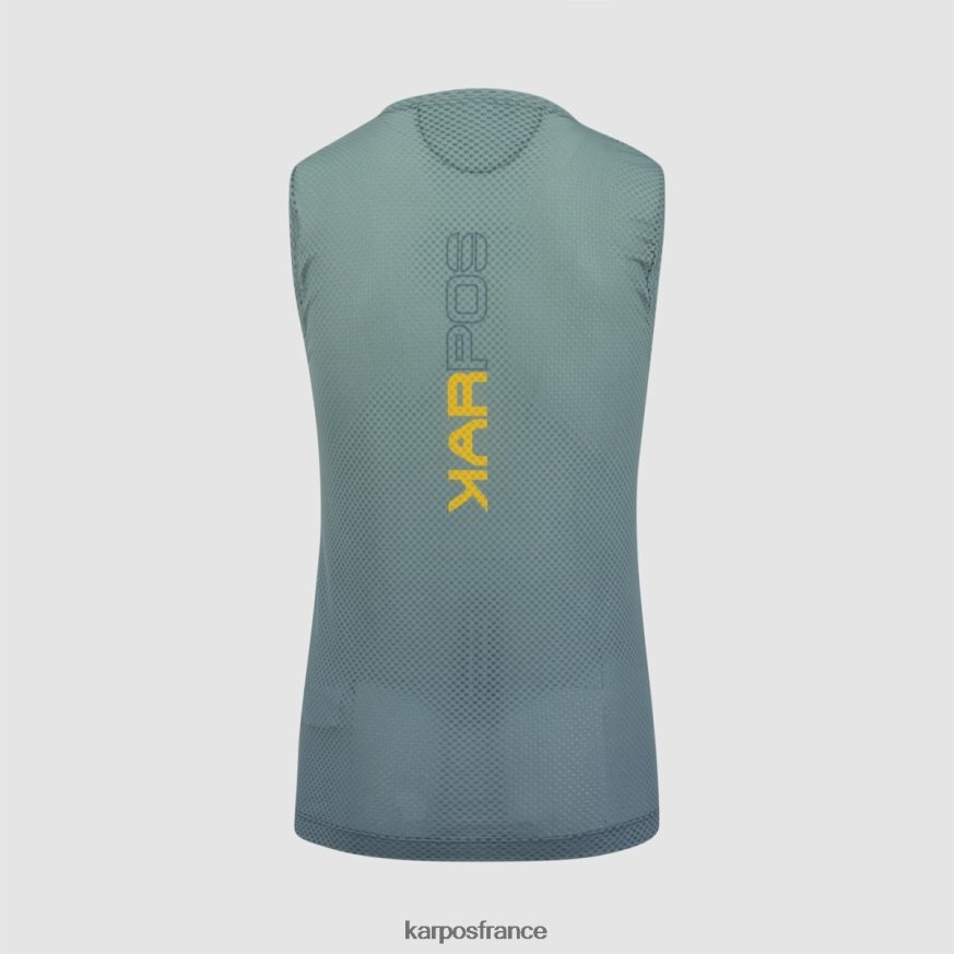 Hommes Karpos ardoise foncée/atlantique nord verve maille sans manches 28PL68385