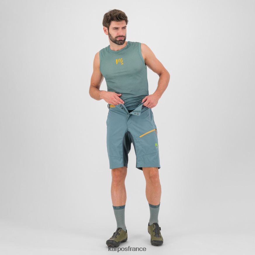 Hommes Karpos ardoise foncée/atlantique nord verve maille sans manches 28PL68385