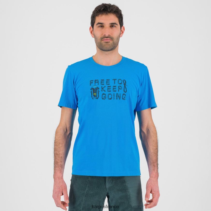 Hommes Karpos bleu diva/minuit t-shirt crocus 28PL68407
