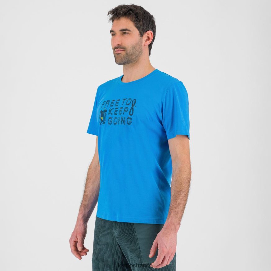 Hommes Karpos bleu diva/minuit t-shirt crocus 28PL68407