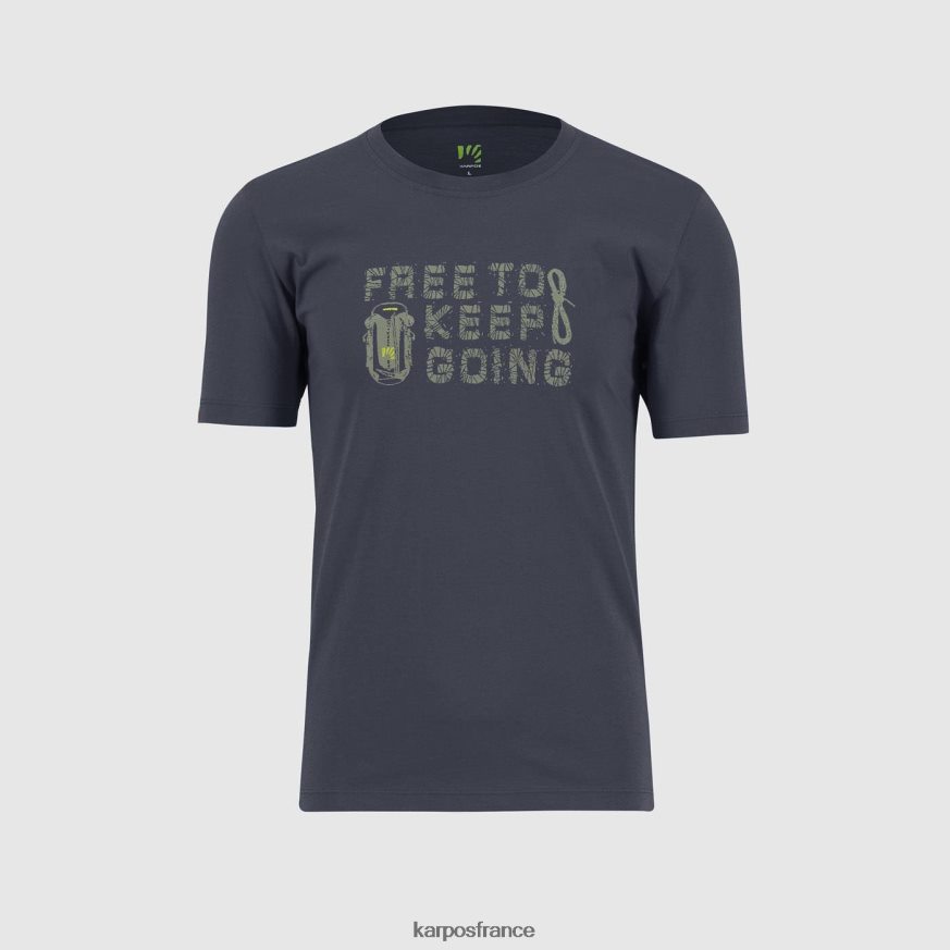 Hommes Karpos bleu ombré t-shirt crocus 28PL68400