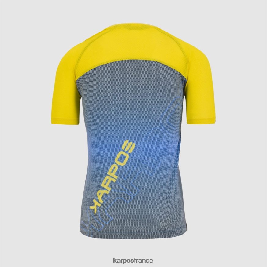 Hommes Karpos bruant indigo/haute visibilité maillot evo déplacé 28PL68339