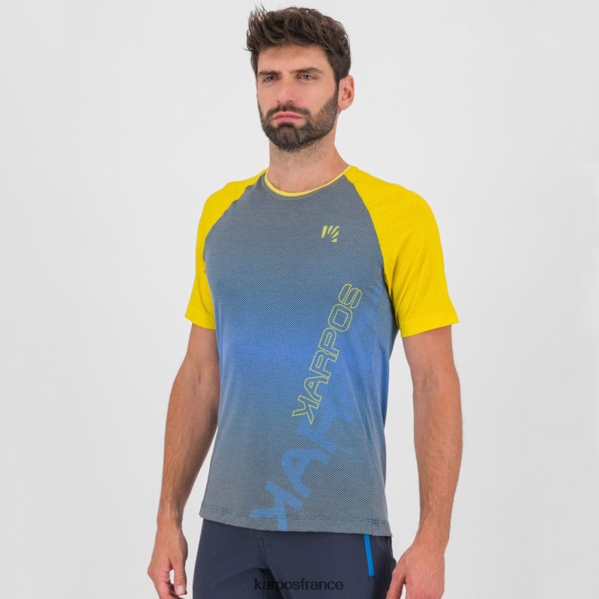 Hommes Karpos bruant indigo/haute visibilité maillot evo déplacé 28PL68339