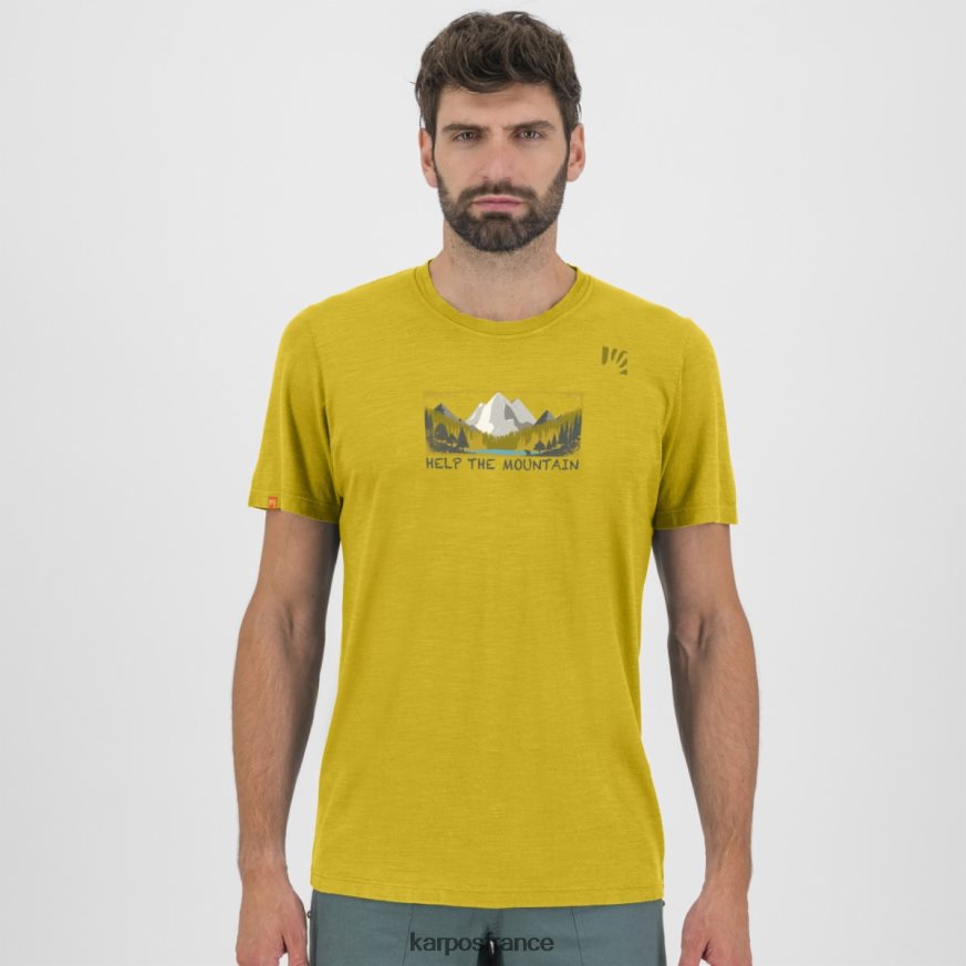 Hommes Karpos curry au citron t-shirt ambrette 28PL68380