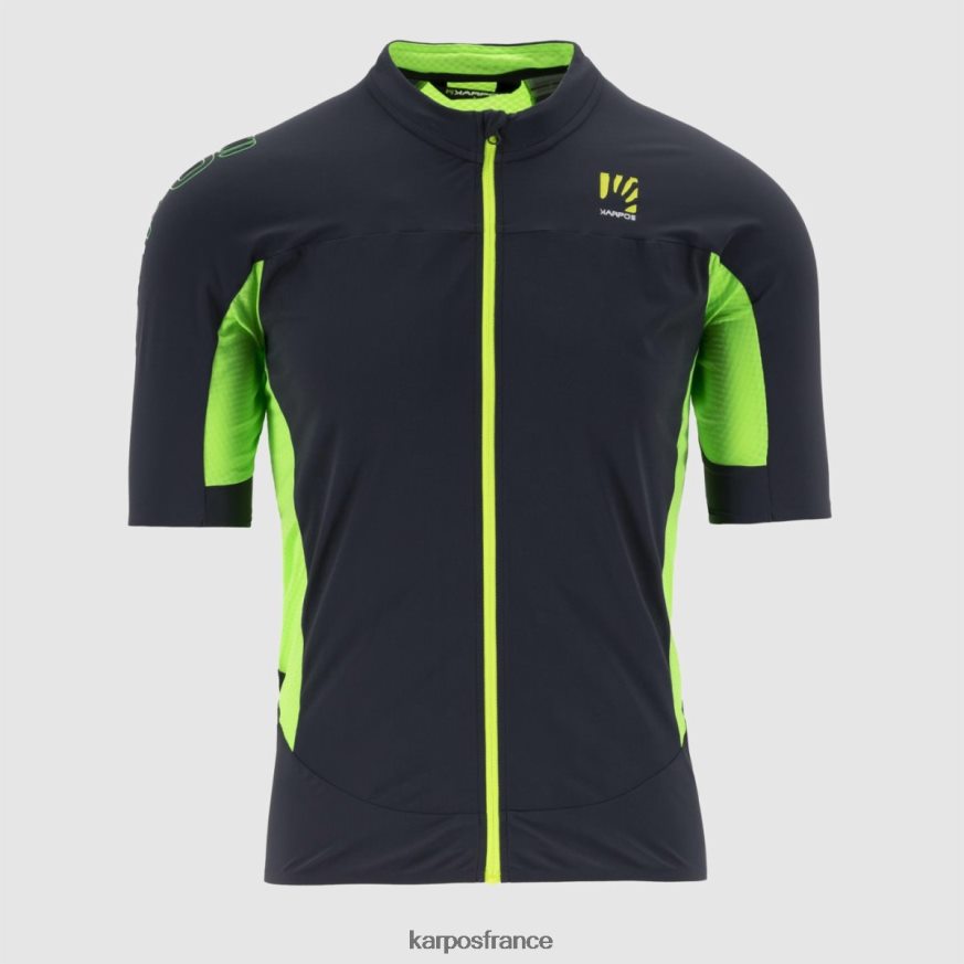Hommes Karpos dégradé bleu/vert fluo maillot pralongia 28PL68309