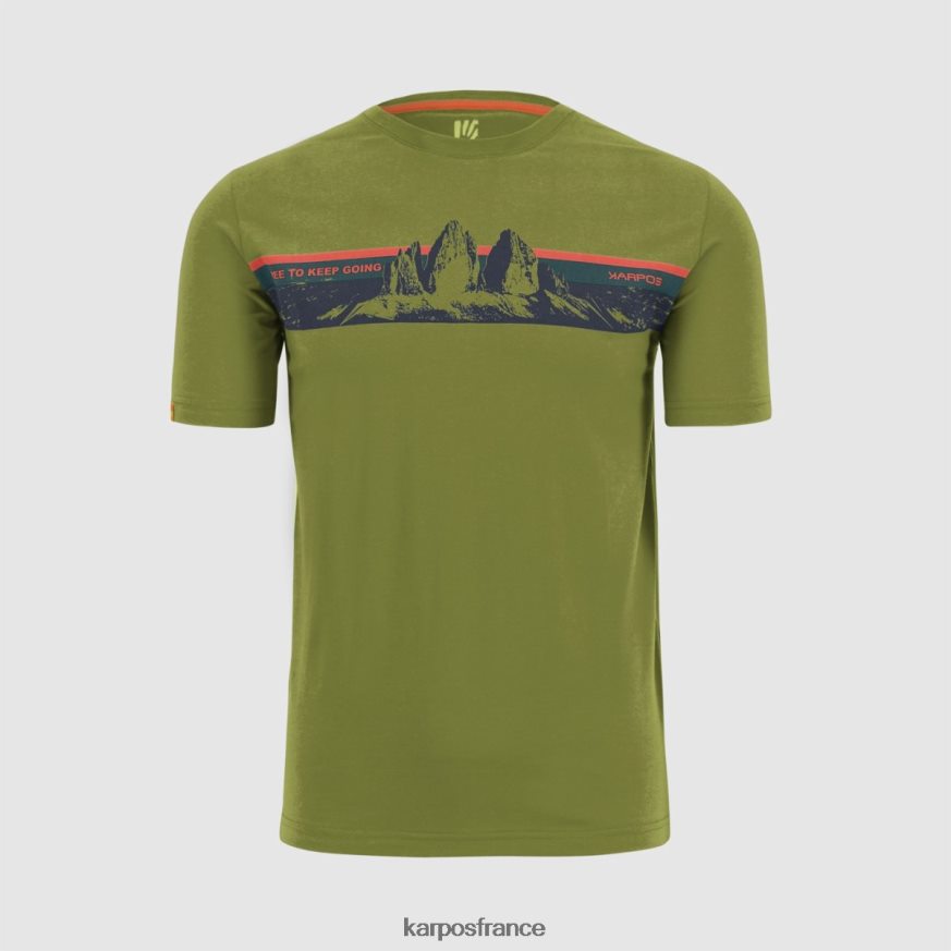 Hommes Karpos guacamole t-shirt giglio 28PL68426
