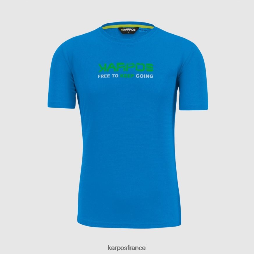 Hommes Karpos imprimé bruant indigo 1 t-shirt val federia 28PL68392