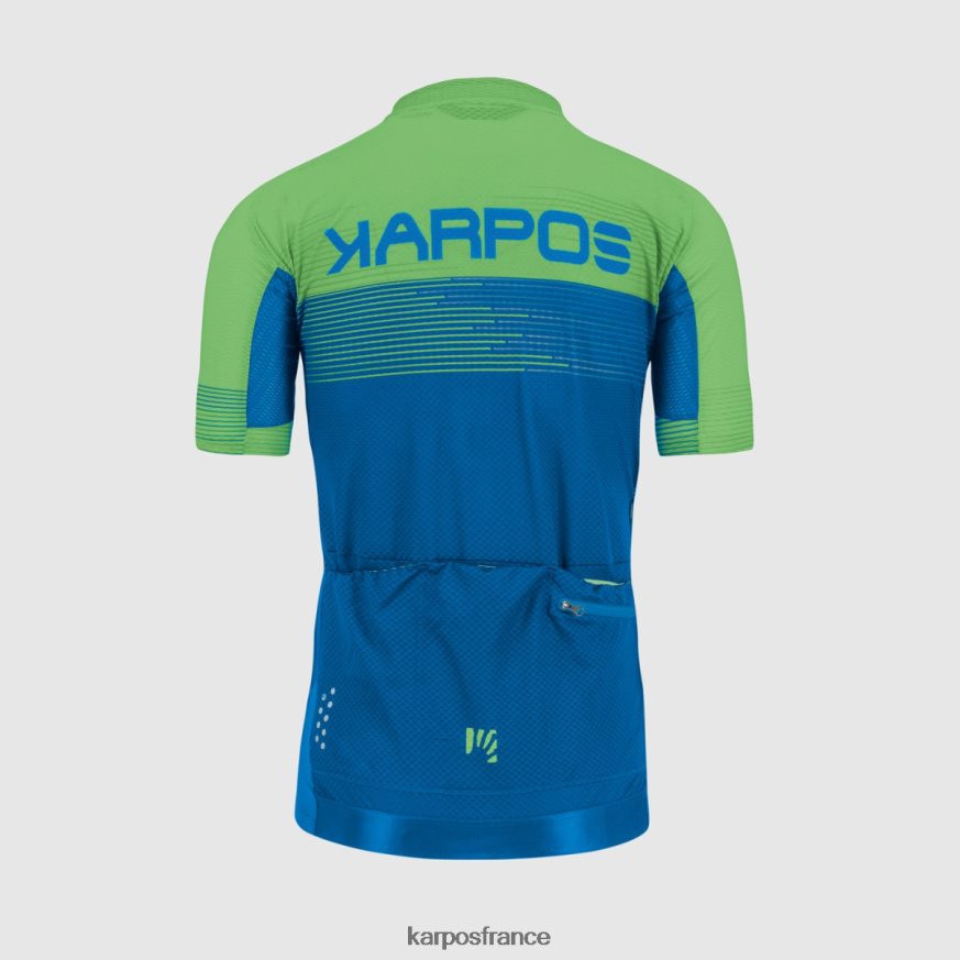 Hommes Karpos indigo b/vert fluo maillot feu vert 28PL68314
