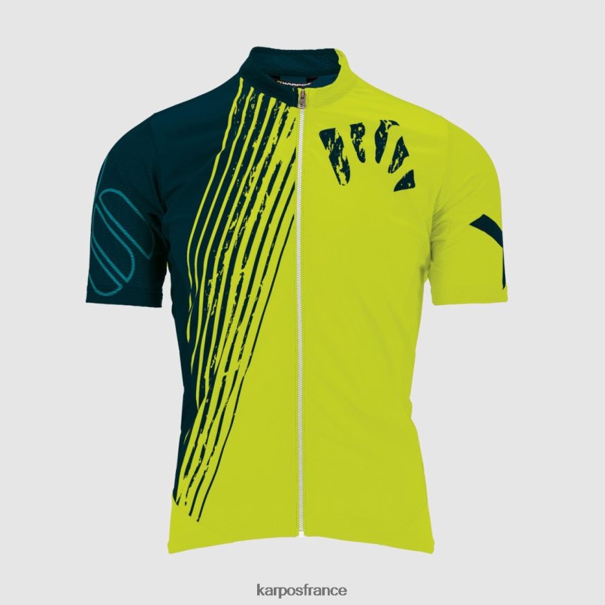 Hommes Karpos jaune f/refl.pond/émail maillot feu vert 28PL68312