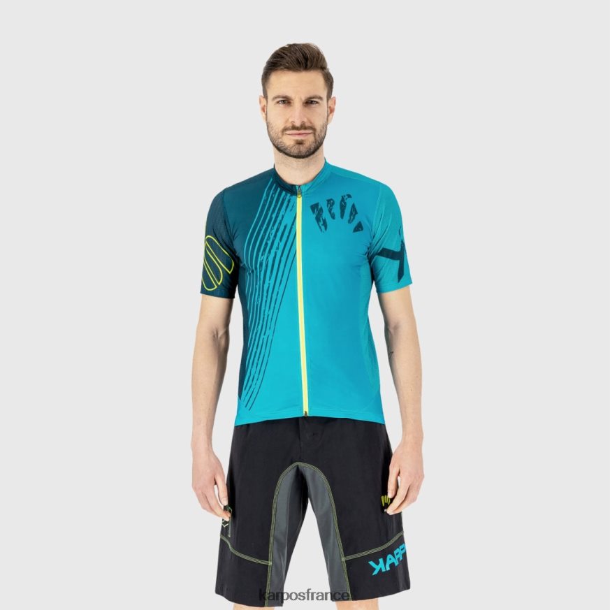 Hommes Karpos jaune f/refl.pond/émail maillot feu vert 28PL68312